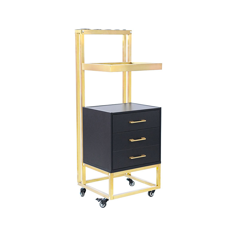 HZ2078BK / HZ2078W Rolling salon cart cum repono femoralia