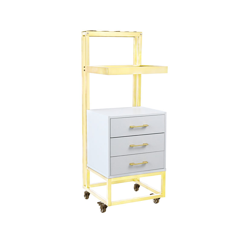 HZ2078BK / HZ2078W Rolling salon cart cum repono femoralia