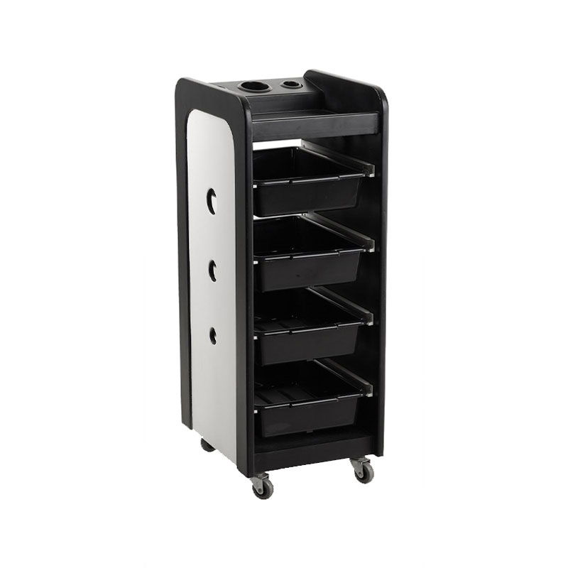 HZ2012 Rolling pulchritudo trudit facialis cart cum summo vitreo