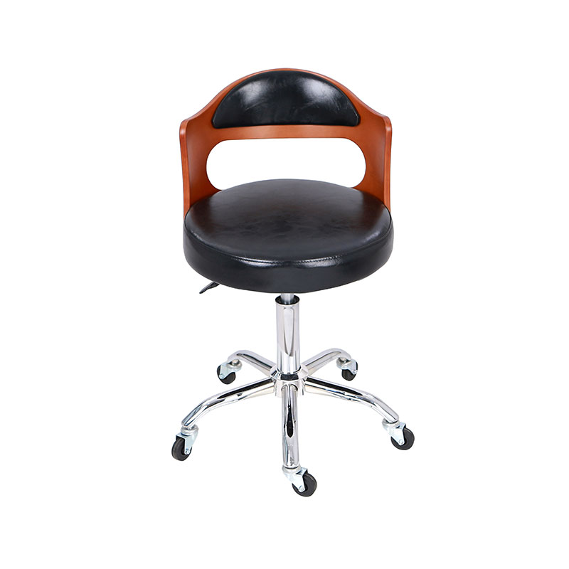 HZ8828 Nigrum sedem lanatam retro VERTICULA salon scabellum