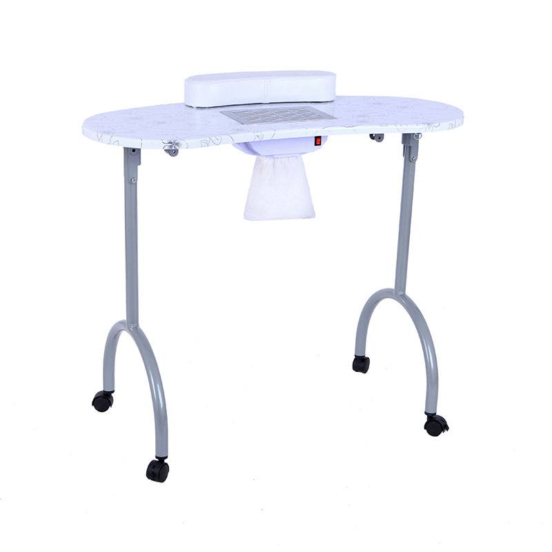 HZ4007W F Professional foldable & portable manicure table clavus technicos desk