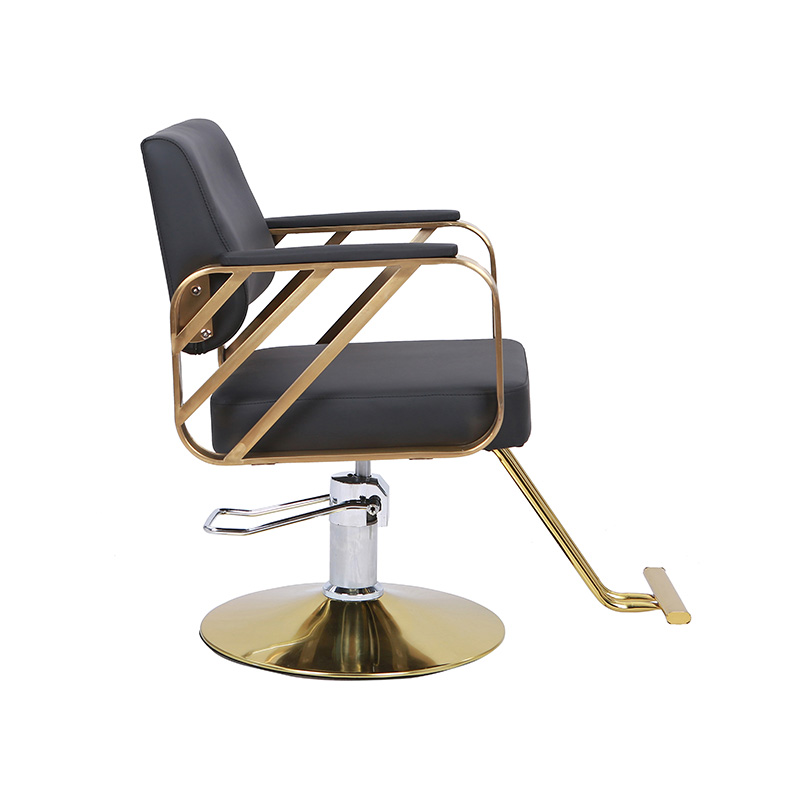 HZ8872 Black and gold salon chair professional stylist chair