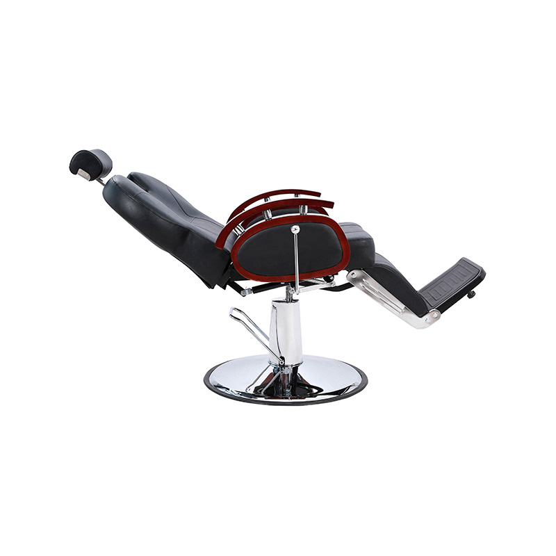 HZ8705B Black cum handrail ligneo tonsore hydrau- lice discumbit