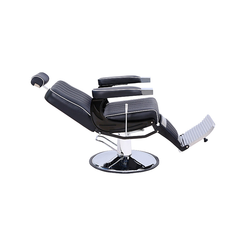 HZ8752SX Black & white ora involutus habena verticalis striis hairstyling chair