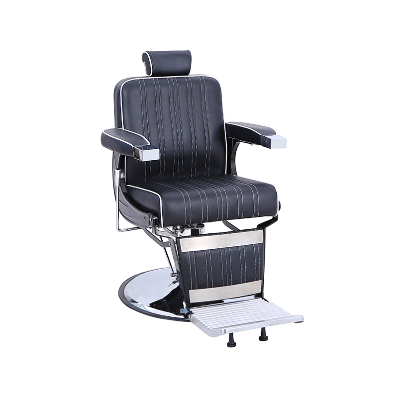 HZ8752SX Black & white ora involutus habena verticalis striis hairstyling chair