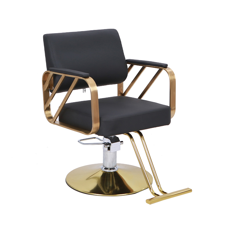 HZ8872 Black and gold salon chair professional stylist chair