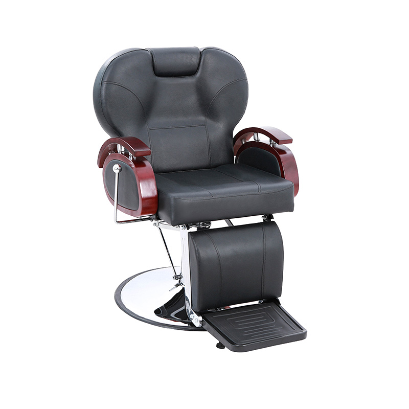 HZ8705B Black cum handrail ligneo tonsore hydrau- lice discumbit