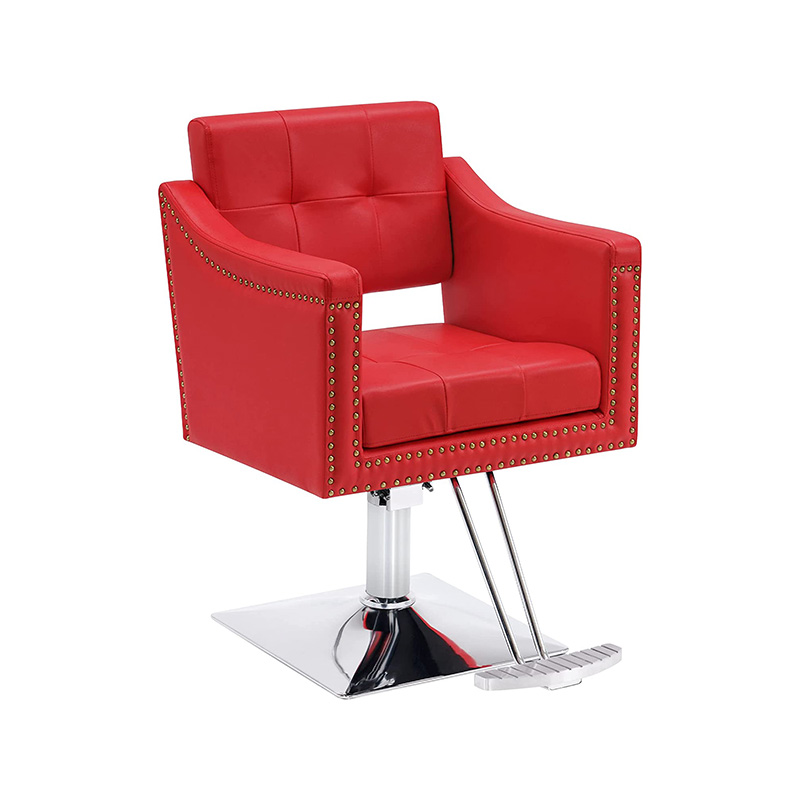 HZ88102 Red salon sella pro crinibus stylist hydrau tonsor salon sella