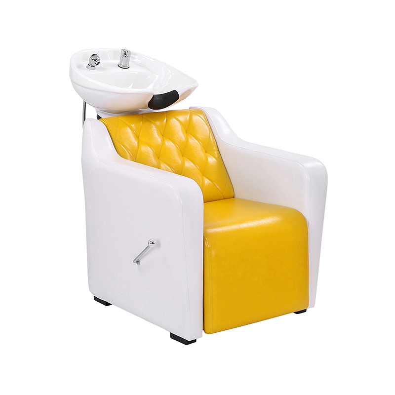 HZ9081 White & yellow shampoo sella discumbentibus legrest